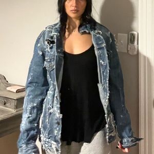 Distressed LEVIS denim jacket $35